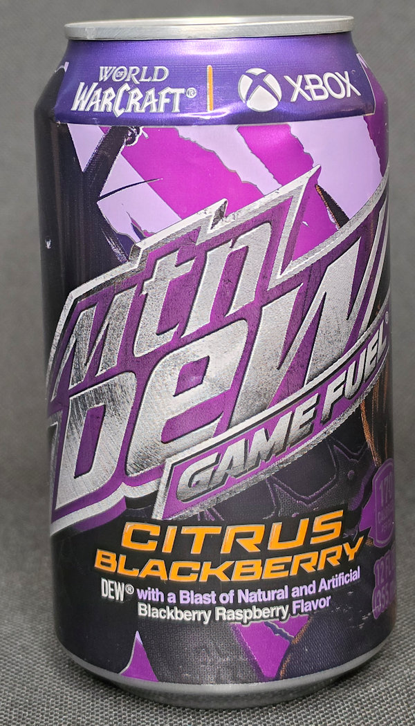 mtn dew Game Fuel Citrus Blackberry World of Warcraft USA 2024
